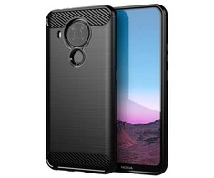 Hurtel Carbon dėklas skirtas Nokia 5.4, juodas