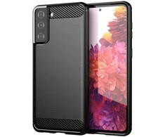 Hurtel Carbon dėklas Flexible Cover TPU Samsung Galaxy S21+ 5G (S21 Plus 5G) dėklas telefonui juodos spalvos
