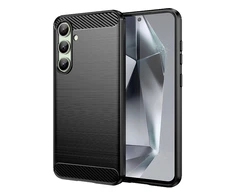 Hurtel Carbon Case do Samsung Galaxy S24 FE – dėklas telefonui juodos spalvos