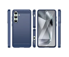 Hurtel Carbon Case do Samsung Galaxy S24 FE – dėklas telefonui mėlynos spalvos