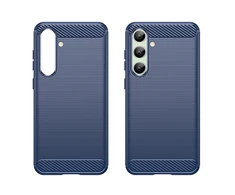 Hurtel Carbon Case do Samsung Galaxy S24 FE – dėklas telefonui mėlynos spalvos
