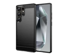 Hurtel Carbon Case do Samsung Galaxy S25 Ultra – dėklas telefonui juodos spalvos
