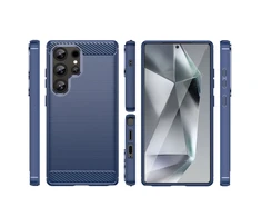 Hurtel Carbon Case do Samsung Galaxy S25 Ultra – dėklas telefonui mėlynos spalvos