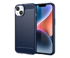 Hurtel Carbon dėklas skirtas iPhone 14, mėlynas