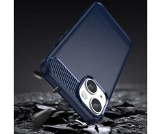 Hurtel Carbon dėklas skirtas iPhone 14 Plus, mėlynas