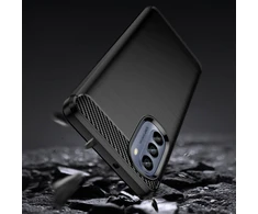 Hurtel Carbon dėklas skirtas Motorola Moto G62 5G, juodas