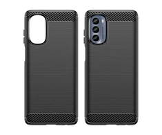 Hurtel Carbon dėklas skirtas Motorola Moto G62 5G, juodas