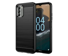 Hurtel Carbon dėklas skirtas NOKIA G400, juodas
