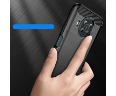 Hurtel Carbon dėklas skirtas Nokia X100, juodas