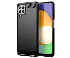 Hurtel Carbon dėklas skirtas Samsung Galaxy A22 4G, juodas