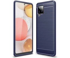 Hurtel Carbon dėklas skirtas Samsung Galaxy A42 5G, mėlynas