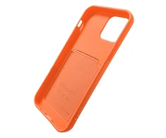 Hurtel Card silikoninis dėklas skirtas iPhone 12 Pro Max, oranžinis