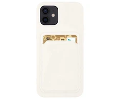 Hurtel Card silikoninis dėklas skirtas Xiaomi Redmi 10X 4G / Xiaomi Redmi Note 9, baltas