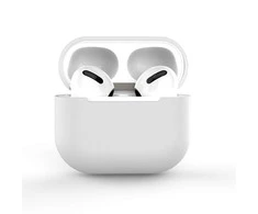 Hurtel Dėklas skirtas AirPods 2 / AirPods 1 silicone soft dėklas skirtas headphones baltas (case C)