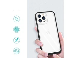 Hurtel Clear dėklas skirtas iPhone 13 Pro, juodas