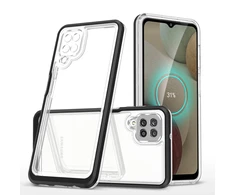 Hurtel Clear dėklas skirtas Samsung Galaxy A22 4G, juodas