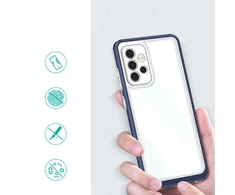 Hurtel Clear dėklas skirtas Samsung Galaxy A73, mėlynas