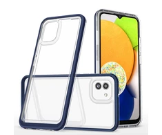 Hurtel Clear dėklas skirtas Samsung Galaxy A03, mėlynas