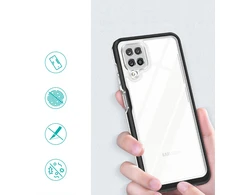 Hurtel Clear dėklas skirtas Samsung Galaxy A22 4G, juodas