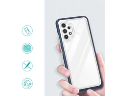 Hurtel Clear dėklas skirtas Samsung Galaxy A72 4G, mėlynas