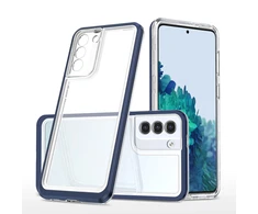 Hurtel Clear dėklas skirtas Samsung Galaxy S21 + 5G (S21 Plus 5G), mėlynas