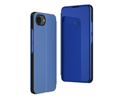 Hurtel skaidrus View dėklas skirtas Apple iPhone 16e Flip dėklas – mėlynos spalvos