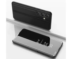 Hurtel Clear View Samsung Galaxy S24 FE dėklas telefonui juodos spalvos