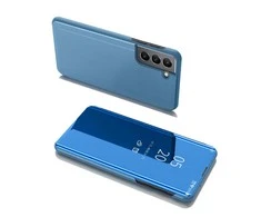 Hurtel Clear View dėklas skirtas Samsung Galaxy S22 + (S22 Plus), mėlynas
