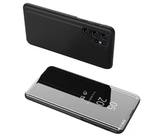 Hurtel Clear View Samsung A05s atverčiamas – dėklas telefonui juodos spalvos