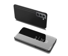 Hurtel Clear View dėklas skirtas Samsung Galaxy S22 + (S22 Plus), juodas