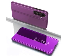 Hurtel dėklas telefonui skaidrus View Samsung Galaxy S25 Cover su Flip – dėklas telefonui rožinės spalvos