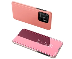 Hurtel Clear View dėklas skirtas Xiaomi Redmi 10C, rožinis