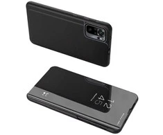 Hurtel Clear View dėklas skirtas Xiaomi Redmi Note 11 Pro+ 5G (China) / 11 Pro 5G (China) / Mi11i HyperCharge / Poco X4 NFC 5G, juodas