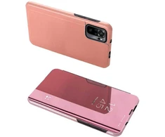 Hurtel Clear View dėklas skirtas Poco M4 Pro 5G, rožinis