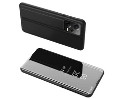 Hurtel Clear View Xiaomi Redmi Note 12 Pro+ atverčiamas dėklas telefonui juodos spalvos