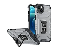 Hurtel Crystal Ring dėklas skirtas iPhone 13 mini, juodas