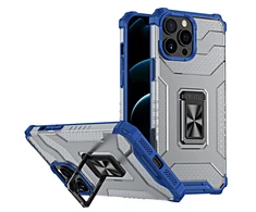 Hurtel Crystal Ring dėklas skirtas iPhone 12 Pro, mėlynas