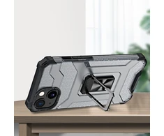 Hurtel Crystal Ring dėklas skirtas iPhone 12 mini, juodas