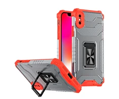 Hurtel Crystal Ring dėklas skirtas iPhone XS Max, raudonas