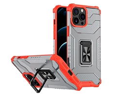 Hurtel Crystal Ring dėklas skirtas iPhone 12 Pro Max, raudonas