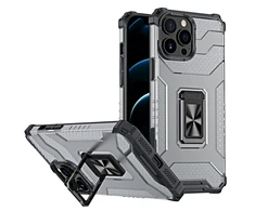 Hurtel Crystal Ring dėklas skirtas iPhone 13 Pro, juodas