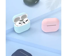 Hurtel Dėklas skirtas AirPods 2 / AirPods 1 silicone soft dėklas skirtas headphones baltas (case C)