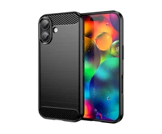 Hurtel Dėklas Carbon Dėklas skirtas Apple iPhone 17 – juodos spalvos