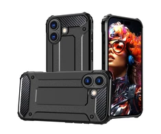 Hurtel Dėklas Hybrid Armor skirtas Apple iPhone 17 šarvuotas – juodos spalvos