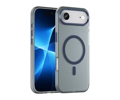 Hurtel Dėklas Magnetic Abrasive skirtas Apple iPhone 17 Air suderinamas su MagSafe – mėlynos spalvos