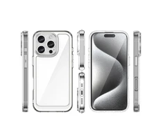 Hurtel Outer Space dėklas skirtas Apple iPhone 16e Flexible Frame dėklas – skaidrus