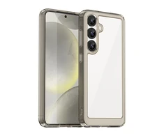Hurtel Outer Space dėklas skirtas Samsung Galaxy S25 Edge Flexible Frame dėklas – Translucent, juodos spalvos