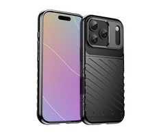 Hurtel Dėklas Thunder Dėklas skirtas Apple iPhone 17 Pro – juodos spalvos