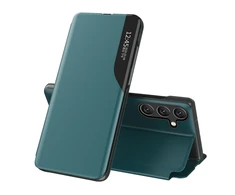 Hurtel Eco Leather View Case elegant su piniginės ir stovelio funkcionalumu Samsung Galaxy A26 – dėklas telefonui žalios spalvos