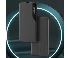 Hurtel Eco Leather View Case Samsung Galaxy S24 FE dėklas telefonui juodos spalvos